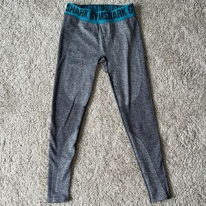 Gray gym shark leggings